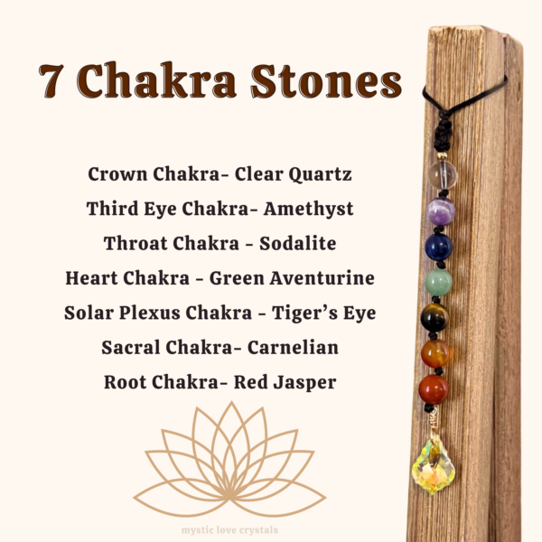 7 Chakra Stones Crystal Suncatcher